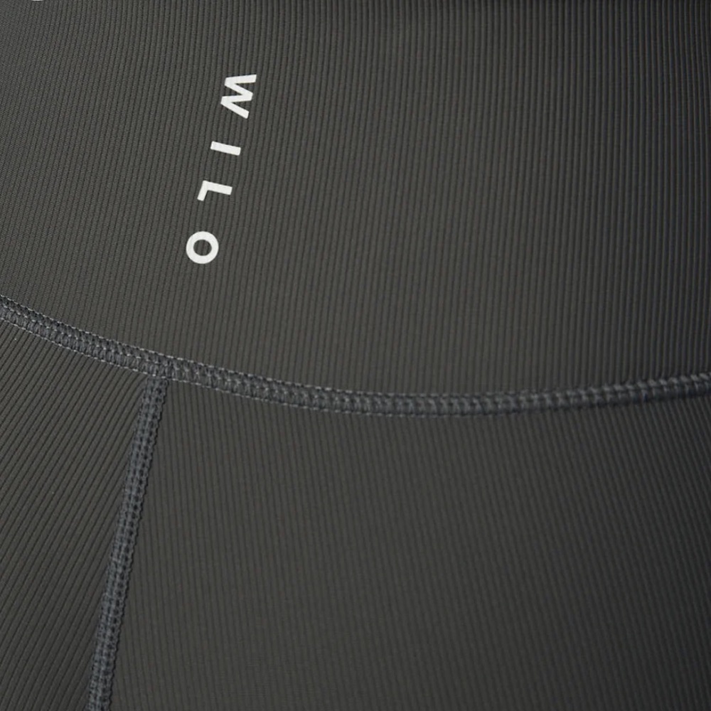 Base Ribbed (Charcoal) 7/8 Legging - Picture 3 of 4